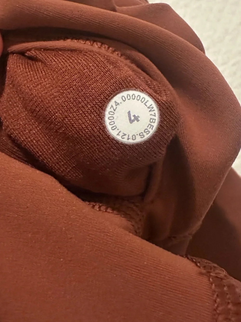Lululemon Wunder Train High-Rise Short 6” Dark Terracotta SZ 4